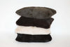 Rabit fur Cushions in stack