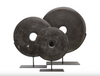 Yubi Decorative Black Marble Disks Small Medium and Large