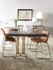 Shikari Raw Wood Dining Table in Dining room with Decor