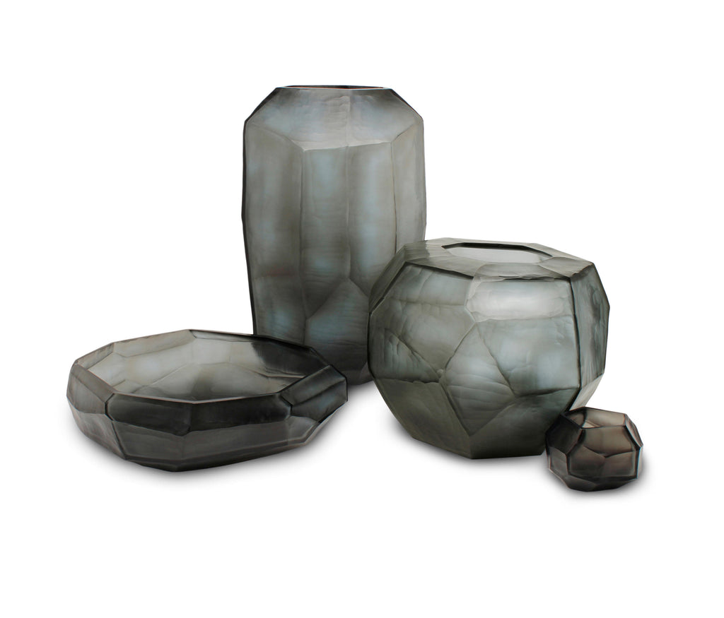 Guaxs Cubistic Set with vase bowl and tealight holder