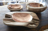 Copper and teak bowl selection