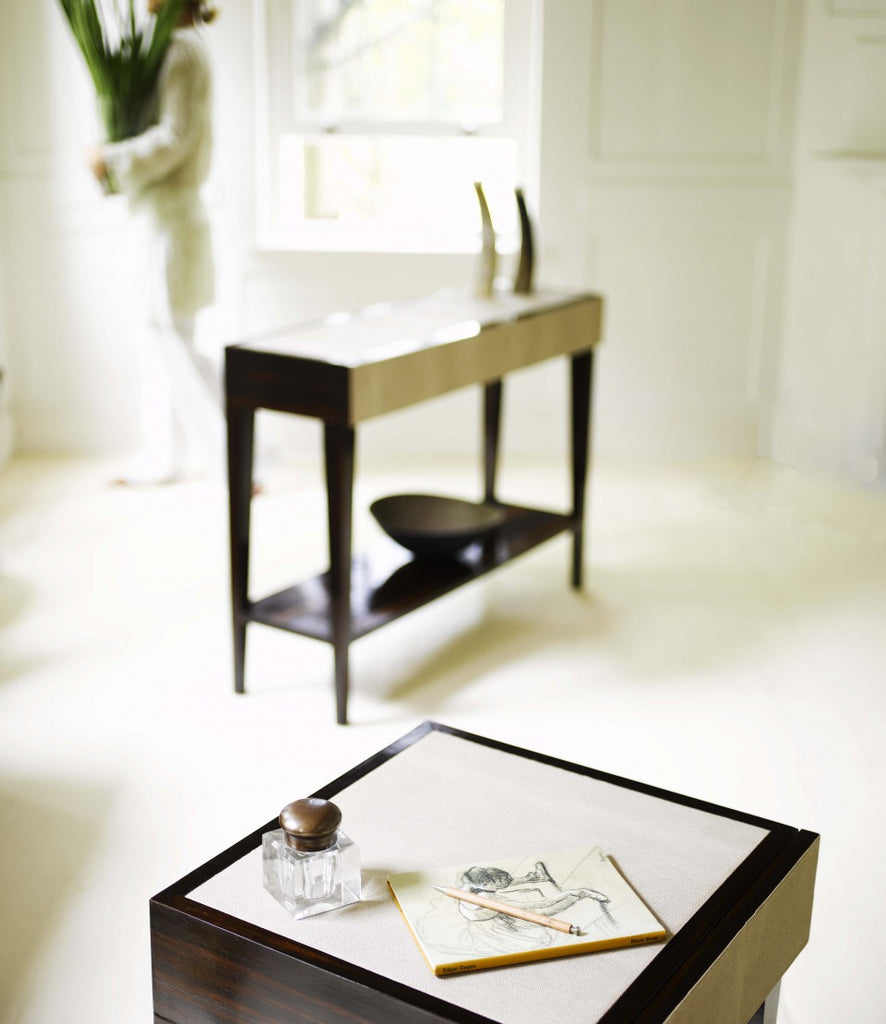Deco Console table with ink pot and pad with table in background