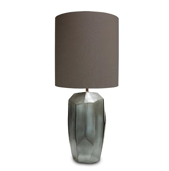Guaxs Tall Cubistic Table Lamp Smokey Grey