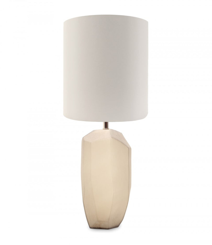 Guaxs Tall Cubistic Table Lamp Light Smoke Grey 