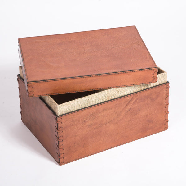 Havana Leather Storage Box