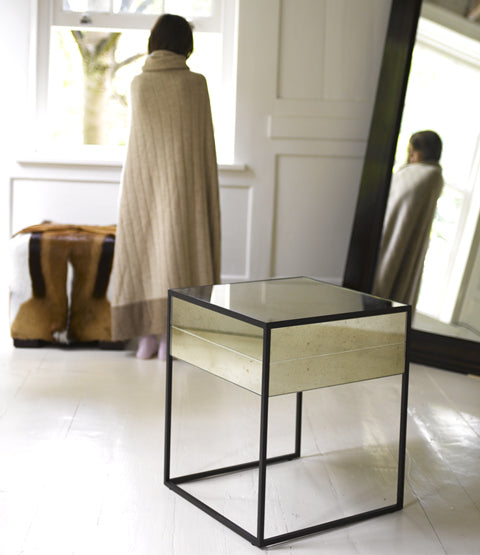 Hudson Side table with woman and mirror