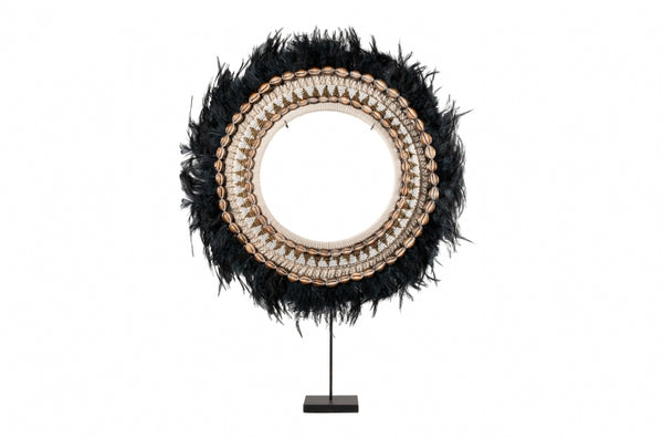 Juju Black Feather Disk on Stand